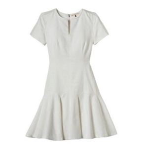Rebecca Taylor Short Sleeve Jacquard Flippy Dress